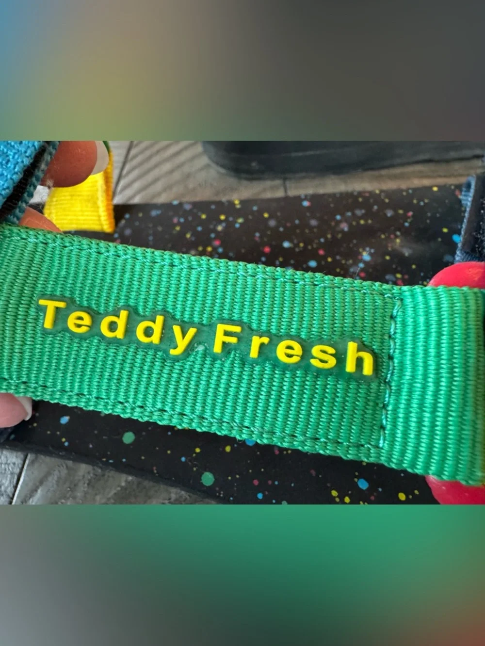 Teddy Fresh Combat Ready Warrior Colorblock Strap Retro Sandals Men’s Size 8